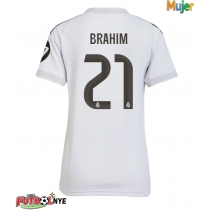 Camiseta Real Madrid Brahim Diaz #21 Primera Equipación para mujer 2025-26 manga corta